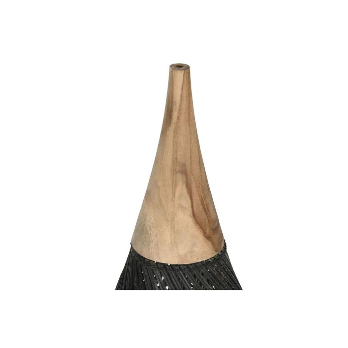 DKD Home Decor Pantalla Item Home Negra Hecha a Mano de Bambú y Teca, 35x35x85 cm, Set de 2. Colección Lamps 2c 24. 2 DKD Home Decor Pantalla Item Home Negra Hecha a Mano de Bambú y Teca, 35x35x85 cm, Set de 2. Colección Lamps 2c 24. 2