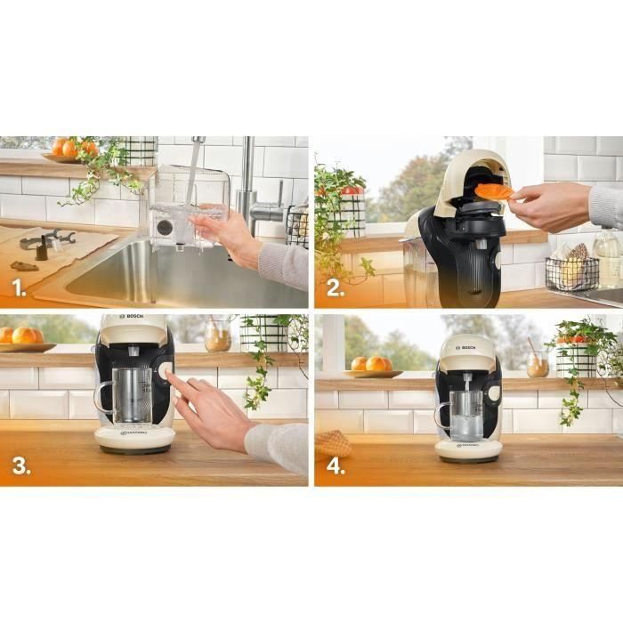 Cafetera multibebidas BOSCH TASSIMO T11 Style vainilla 1400 W 3 Cafetera multibebidas BOSCH TASSIMO T11 Style vainilla 1400 W 3