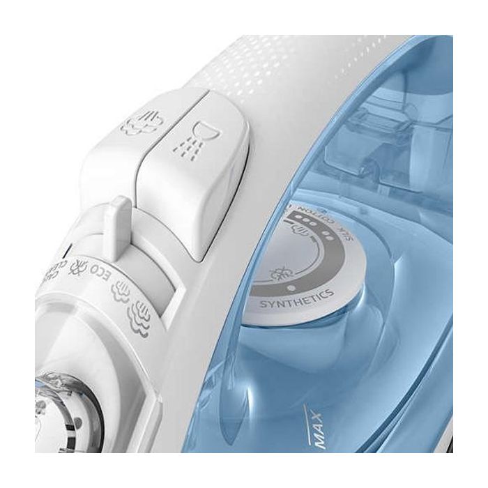 Philips GC1740/20 Plancha de Vapor Easyspeed Azul Claro, Suela Cerámica, Sistema Antigoteo, Depósito 270ml, 2000W 1