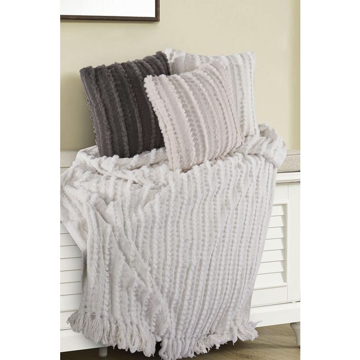 Cojin Urban DKD Home Decor Crudo 45 x 45 cm (2 Unidades) 3