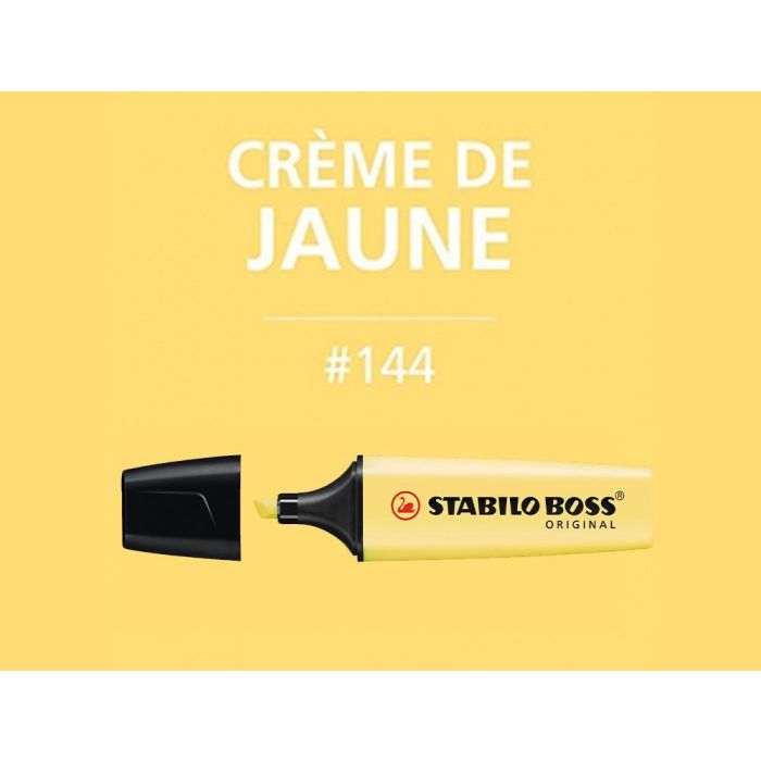 Rotulador Stabilo Boss Pastel Fluorescente 70 Amarillo Cremoso 10 unidades 4