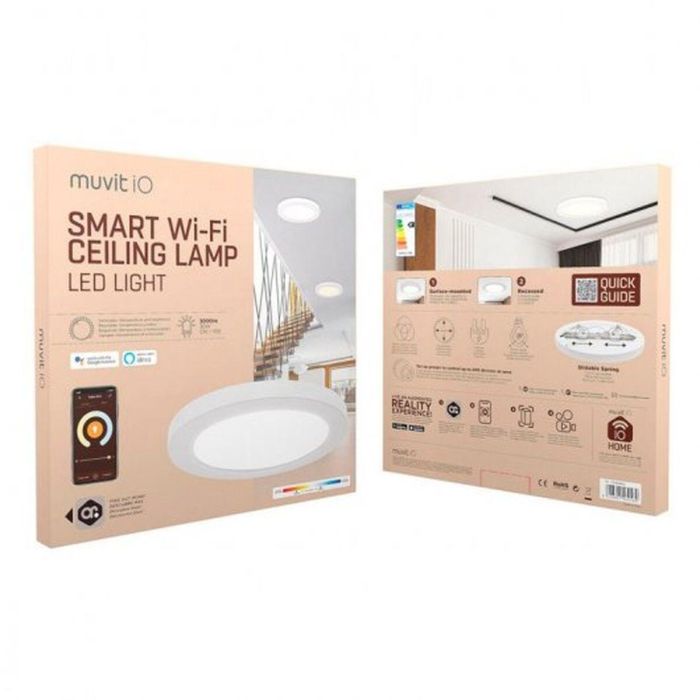 Foco empotrable Muvit iO Blanco 30 W 3000 lm 330 mm Wi-Fi 1