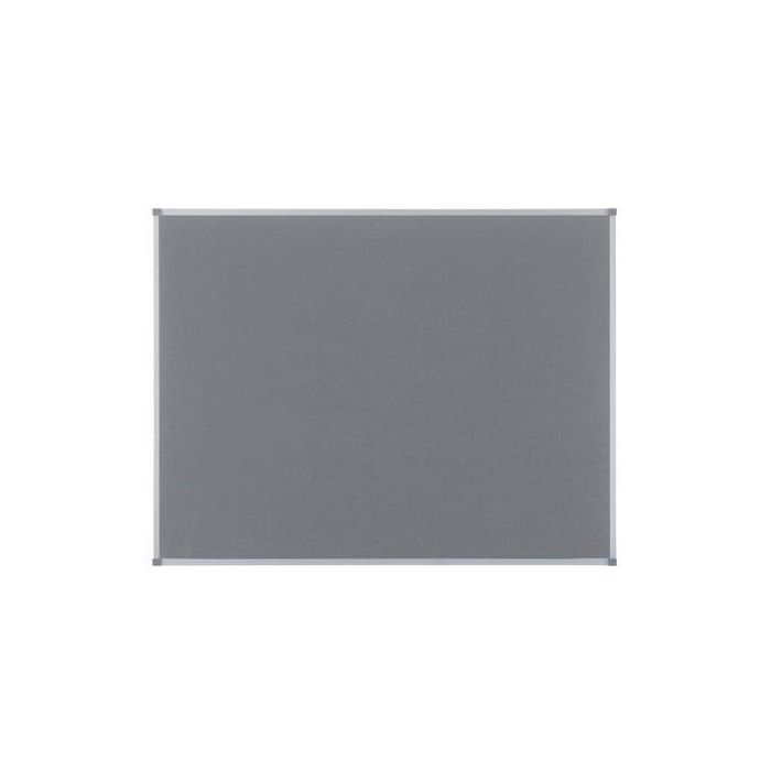 Tablero Fieltro Nobo Essence Marco Aluminio 90X60 Cm Gris