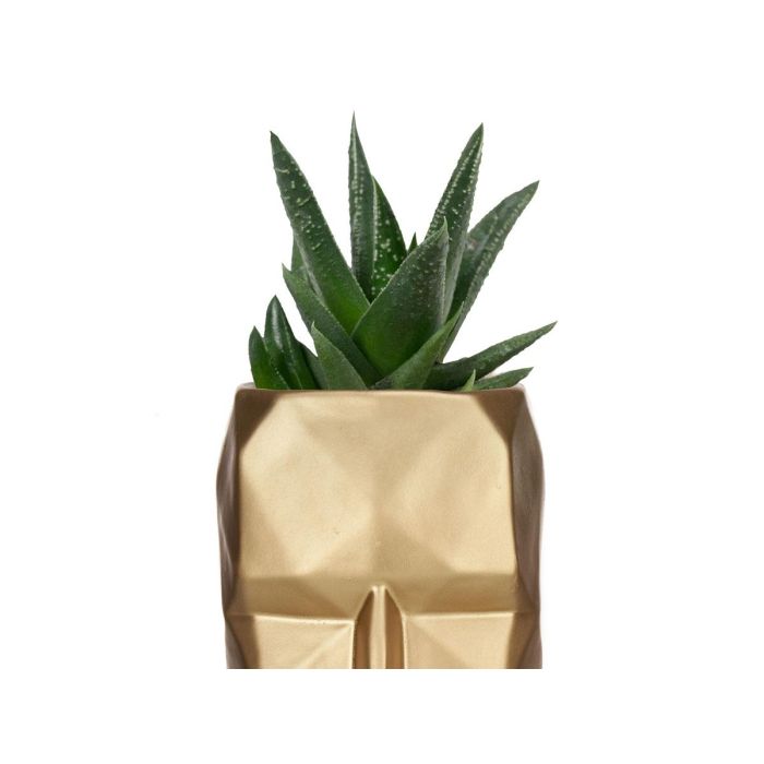 Jarron Cara 3D Oro Giftdecor 12X24CM (4 Unidades) 4 Jarron Cara 3D Oro Giftdecor 12X24CM (4 Unidades) 4