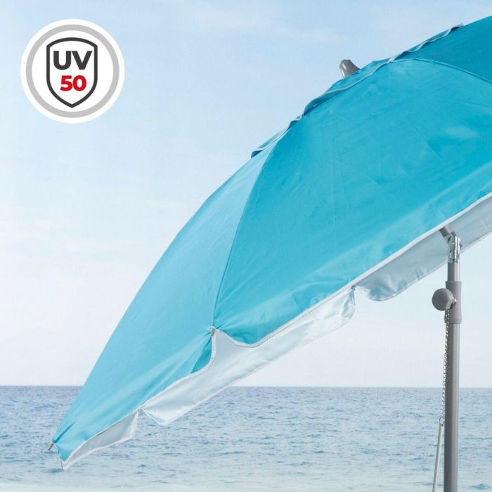 Sombrilla Aktive Acero Tela Oxford 210 x 205 x 210 cm 4 Sombrilla Aktive Acero Tela Oxford 210 x 205 x 210 cm 4