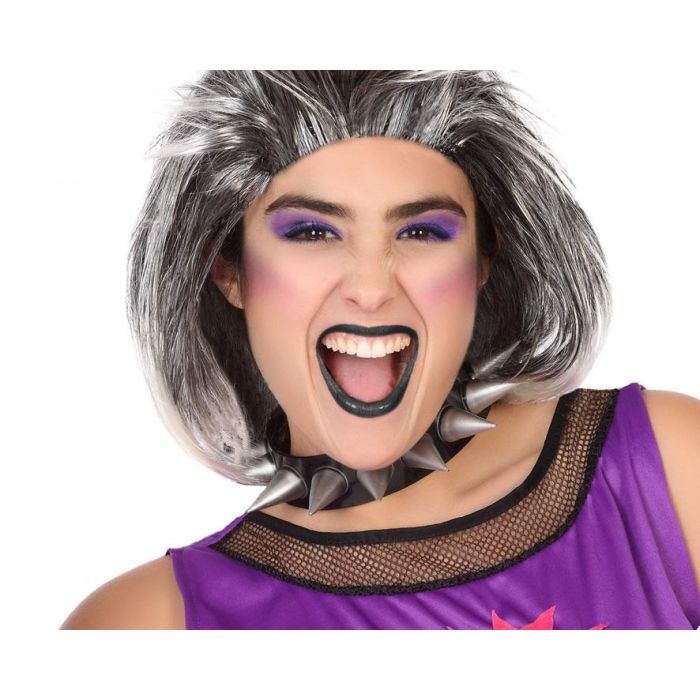 Collar Punk Años 80 Metalizado con Pinchos para Estilo Gótico y Tribu Urbana 0 Collar Punk Años 80 Metalizado con Pinchos para Estilo Gótico y Tribu Urbana 0