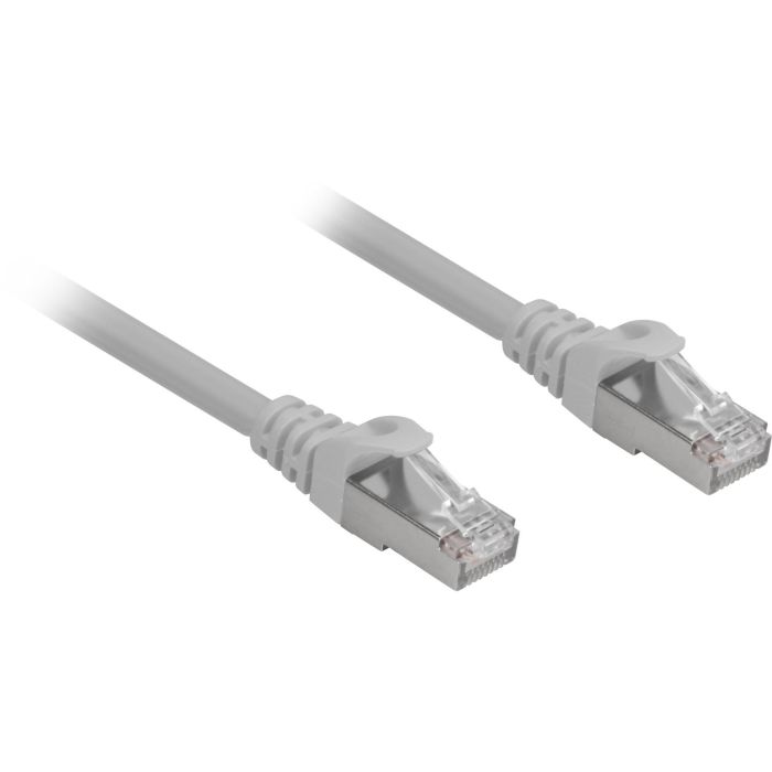 Sharkoon Cable de red Patchkabel RJ45 Cat.6a SFTP, 20 Metros, Libre de Halógenos (LSOH), Conectores RJ-45, Gris