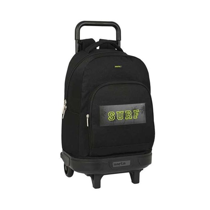 Mochila Escolar con Ruedas Safta Surf Negro (33 x 45 x 22 cm) Mochila Escolar con Ruedas Safta Surf Negro (33 x 45 x 22 cm)