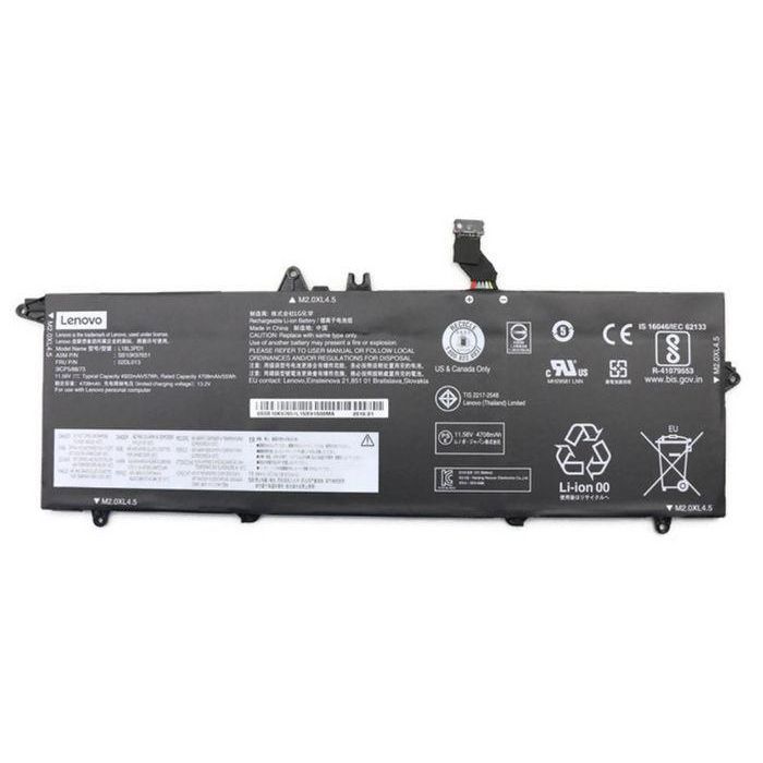 Lenovo Li-polymer battery, 57Wh capacity, 11.58V voltage, 3-cell (3S1P) design, compatible with Lenovo ThinkPad T490s, T495s, T14s. Lenovo Li-polymer battery, 57Wh capacity, 11.58V voltage, 3-cell (3S1P) design, compatible with Lenovo ThinkPad T490s, T495s, T14s.