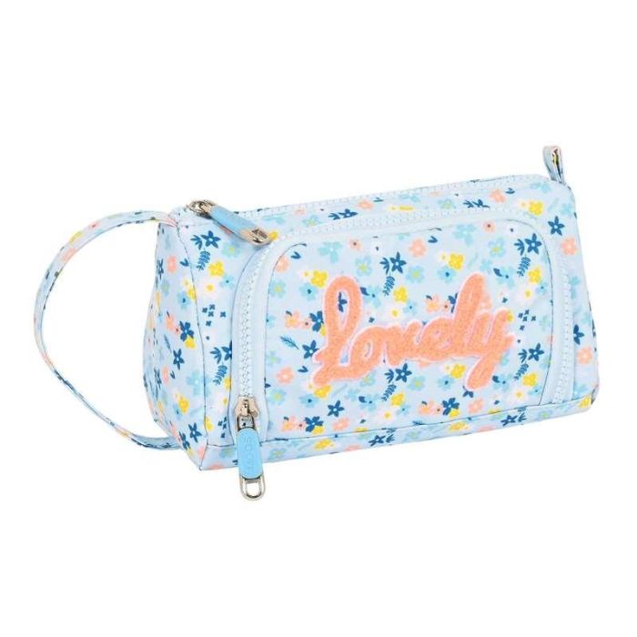 Estuche Escolar Moos Lovely Azul 20 x 11 x 8.5 cm Estuche Escolar Moos Lovely Azul 20 x 11 x 8.5 cm