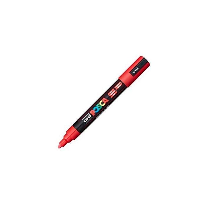 POSCA Marcador PC-5M No Permanente Punta Bala 1,8-2,5 mm Rojo