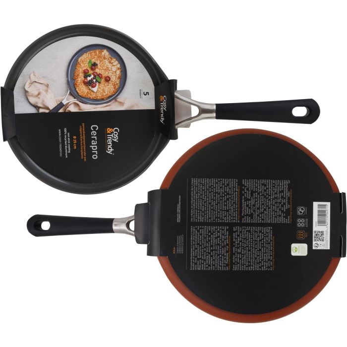 Sartén para crepes - CÓMODA Y MODERNA - CERAPRO - Aluminio reciclado - Ø25 cm - Apta para todo tipo de cocinas, incluida la de inducción 4 Sartén para crepes - CÓMODA Y MODERNA - CERAPRO - Aluminio reciclado - Ø25 cm - Apta para todo tipo de cocinas, incluida la de inducción 4