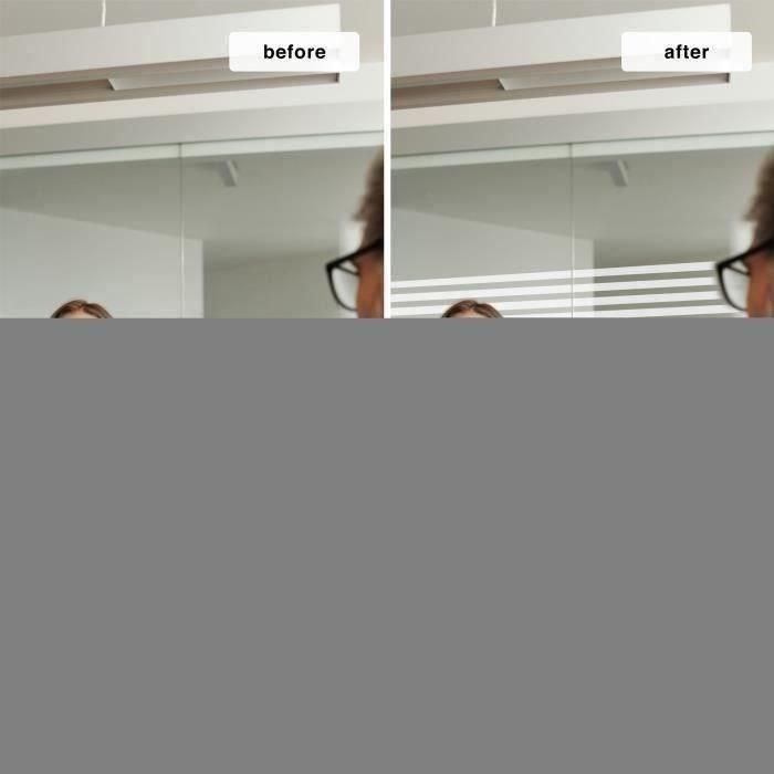 EASY PROTEC AUC3700613393588 Película Adhesiva para Ventanas Efecto Persiana Veneciana - 100 x 90 cm 5