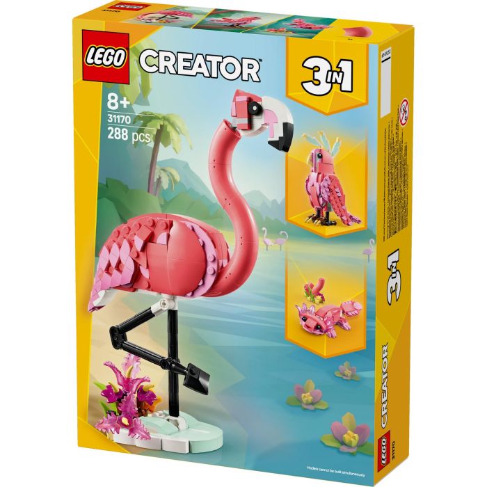 LEGO 31170 Creator 3 en 1 Animales Salvajes: Flamenco - Juguete Construcción Niñas +8 años 10 LEGO 31170 Creator 3 en 1 Animales Salvajes: Flamenco - Juguete Construcción Niñas +8 años 10