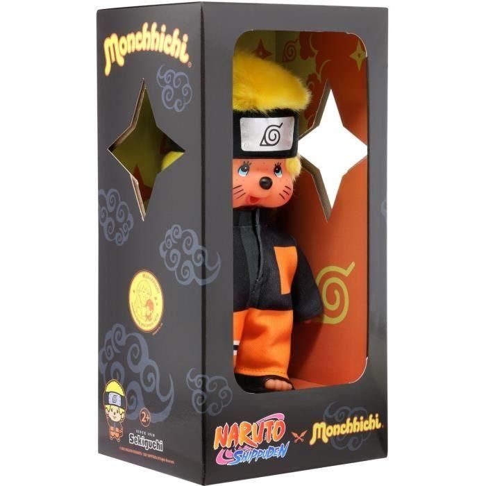 Bandai - Monchhichi - Peluche Monchhichi Naruto Shippuden - Peluche blandito de 20 cm para niños y adultos - SE241088 5 Bandai - Monchhichi - Peluche Monchhichi Naruto Shippuden - Peluche blandito de 20 cm para niños y adultos - SE241088 5