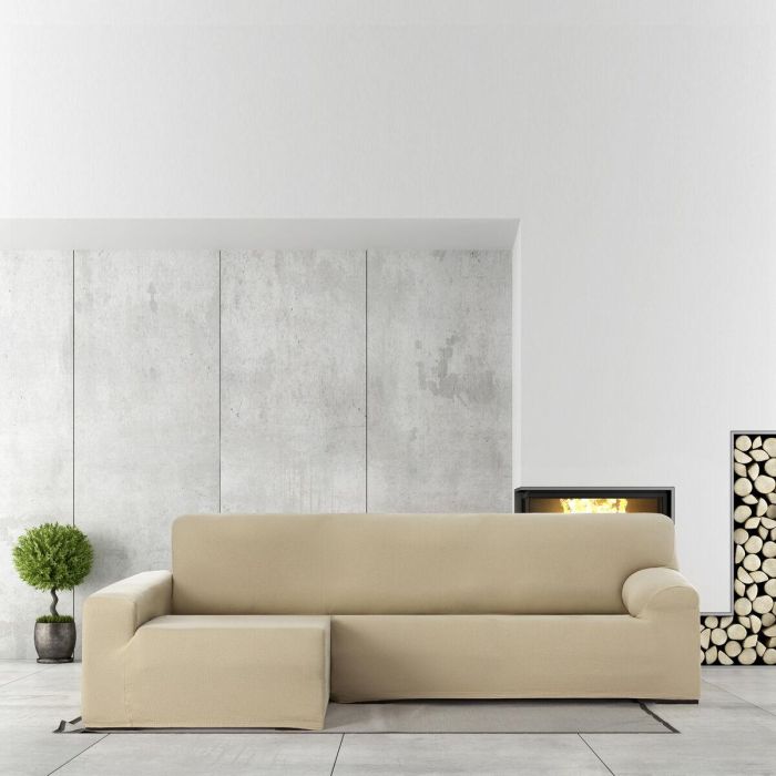 Funda para chaise longue de brazo largo izquierdo Eysa BRONX Beige 170 x 110 x 310 cm 5