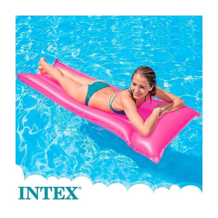 Intex Colchoneta 4 Tubos Colores Neon 183x76 cm 5