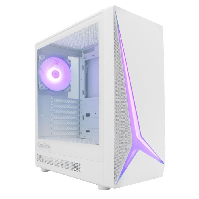 Coolbox Caja Gaming GA450 STAR ATX Negro Cristal Templado ARGB con Ventilador Infinity 12cm 14