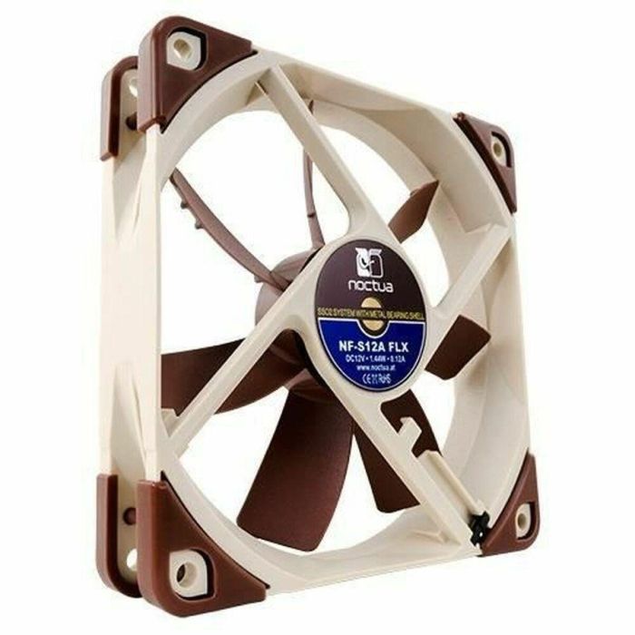 Noctua Ventilador Caja NF-S12A-FLX, 120Mm Fan, 120X120X25Mm, 12V, 1200Rpm/900Rpm/700Rpm, 17,8 Db(A), 107,5 M3/H, 1,19 Mm H2O, 3 Pines