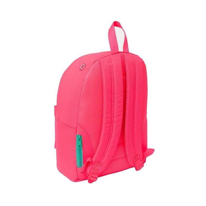 Mochila Safta Para Portatil 14,1-' Nait Nait Rosa Fluor 410x310x160 mm 5 Mochila Safta Para Portatil 14,1-' Nait Nait Rosa Fluor 410x310x160 mm 5