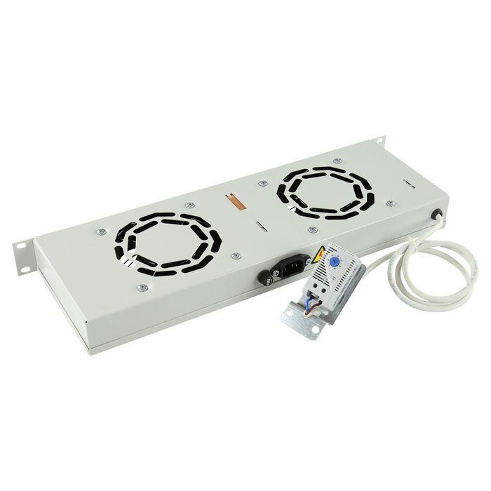 Lanview by Logon 2 FANS, ANALOG THERMOSTAT RACK MOUNT FAN MODULE 1U 1 Lanview by Logon 2 FANS, ANALOG THERMOSTAT RACK MOUNT FAN MODULE 1U 1
