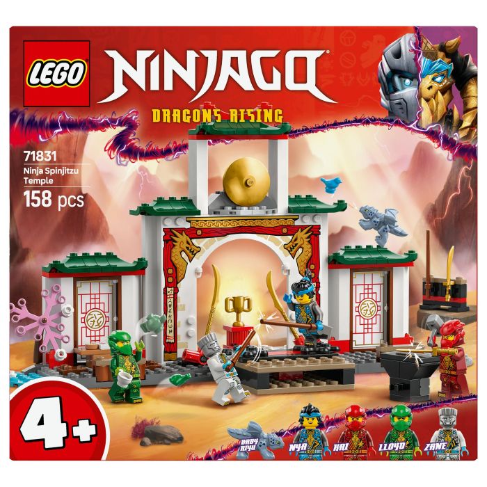 LEGO 71831 Templo Ninja Spinjitzu Dragón de juguete para niños a partir de 4 años