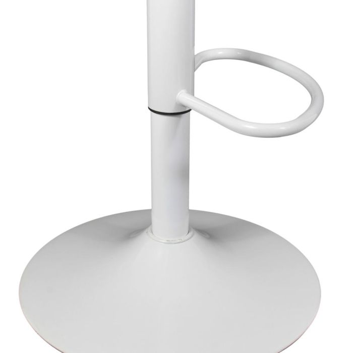 Home Deco Factory Taburete Bar Isak Blanco Regulable Diseño Moderno Asiento Acolchado 83-104cm 5 Home Deco Factory Taburete Bar Isak Blanco Regulable Diseño Moderno Asiento Acolchado 83-104cm 5