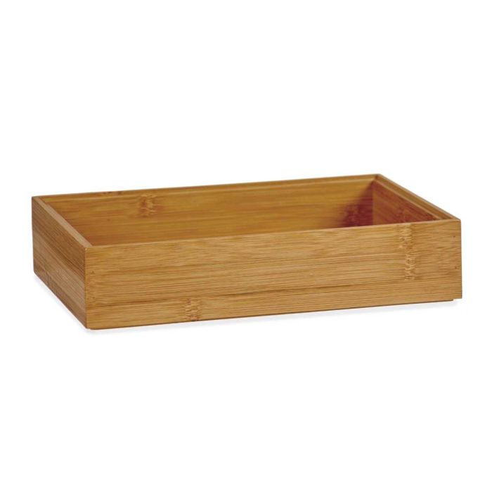 Organizador de bambú apilable Kinvara 23x15 cm, natural (24 Unidades) 1 Organizador de bambú apilable Kinvara 23x15 cm, natural (24 Unidades) 1