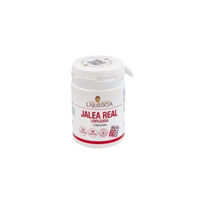 Ana María Lajusticia Jalea Real Liofilizada 60 Cápsulas, 3x Concentrada, Vitaminas B, Minerales, Apoyo Metabólico y Antioxidante