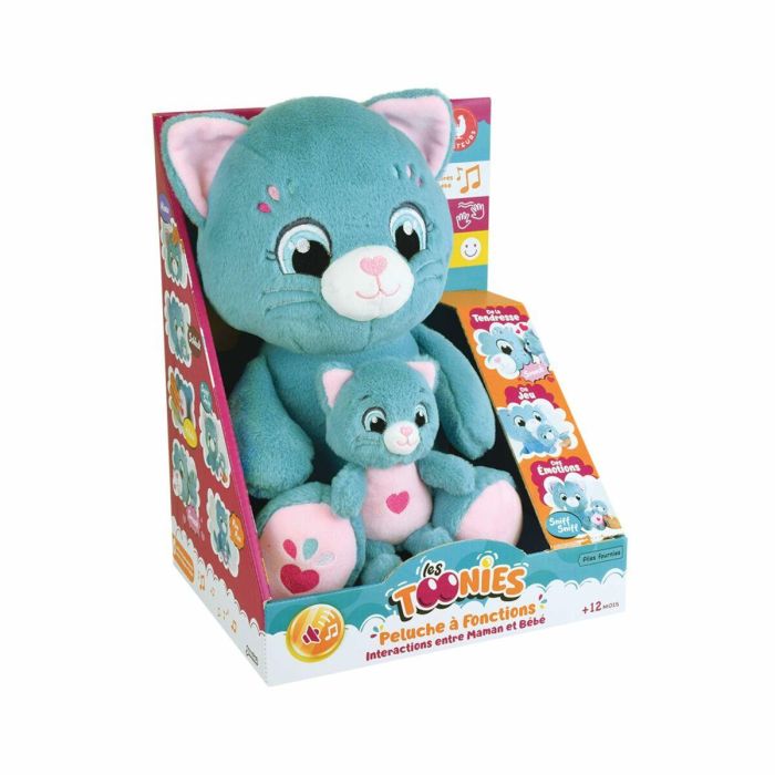 JEMINI JEM3298060244985 Peluche Suave Toonies: Mamá Gata Interactiva y su Cría - +/- 26 cm, 6 Funciones 8 JEMINI JEM3298060244985 Peluche Suave Toonies: Mamá Gata Interactiva y su Cría - +/- 26 cm, 6 Funciones 8