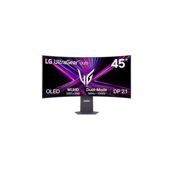 LG 45GX950A-B UltraGear Monitor Gaming Curvo OLED 45" 21:9 WUHD 5120x2160 165Hz 0.03ms HDR10 G-SYNC FreeSync USB-C 90W Negro LG 45GX950A-B UltraGear Monitor Gaming Curvo OLED 45" 21:9 WUHD 5120x2160 165Hz 0.03ms HDR10 G-SYNC FreeSync USB-C 90W Negro