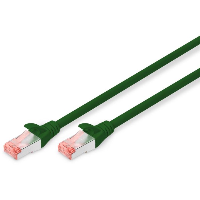 Digitus Cable de Red Patch Cord CAT 6 S-FTP Cobre AWG 27/7 1m Verde Bajo Humo Sin Halógenos PoE+ 250 MHz