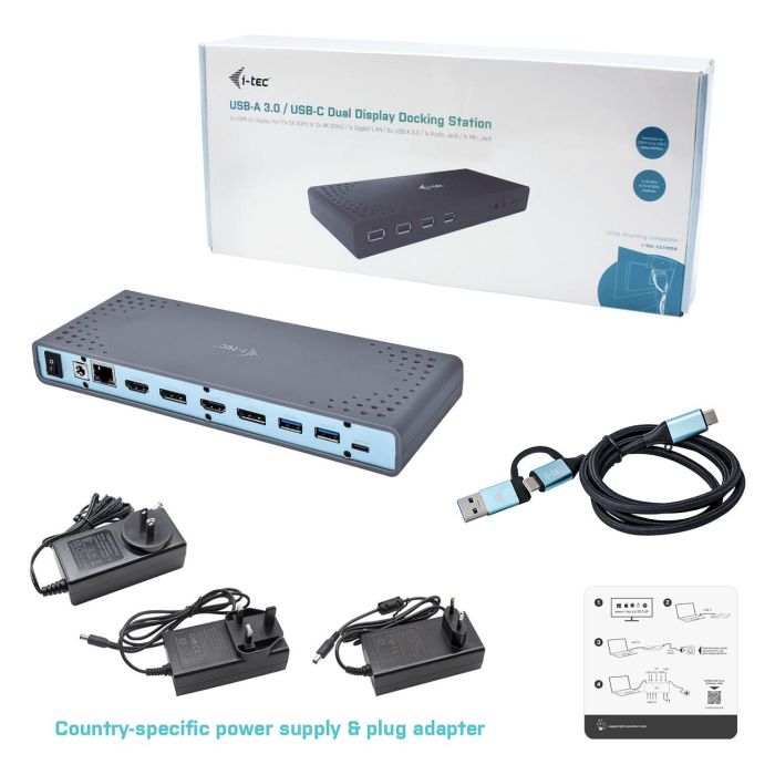 Dockstation i-Tec CADUAL4KDOCK 12