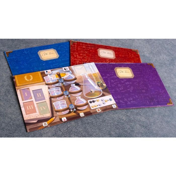 Tranjis Games Juego de Mesa Tras los Pasos de Marie Curie - Juego Estratégico Científico Familiar de 2 a 4 Jugadores, a Partir de 10 Años