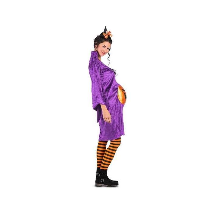 Disfraz bruja calabaza tocado, vestido con bolsillo y medias talla m 3 Disfraz bruja calabaza tocado, vestido con bolsillo y medias talla m 3