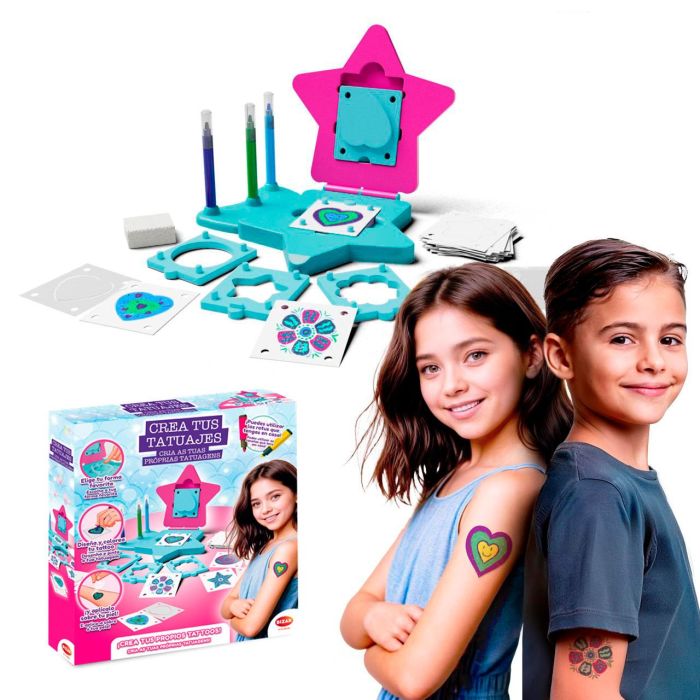 Bizak Kit de Manualidades para Crear Tatuajes Temporales para Niños con Acabado Increíble - Juego Infantil +3 Años 3 Bizak Kit de Manualidades para Crear Tatuajes Temporales para Niños con Acabado Increíble - Juego Infantil +3 Años 3