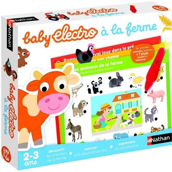 Nathan Baby Electro Juego Electrónico de Preguntas y Respuestas Animales de Granja con Bolígrafo Luminoso Educativo Niños 2+ Años 2 Nathan Baby Electro Juego Electrónico de Preguntas y Respuestas Animales de Granja con Bolígrafo Luminoso Educativo Niños 2+ Años 2