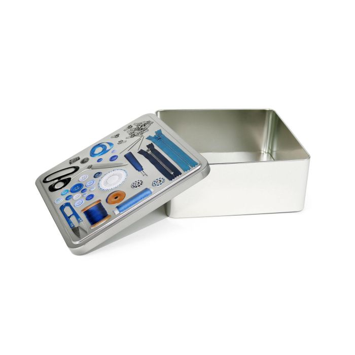 Estuche de metal para costura 19.7 x 19.7 x 8 cm - Inde (12 Unidades) 3 Estuche de metal para costura 19.7 x 19.7 x 8 cm - Inde (12 Unidades) 3