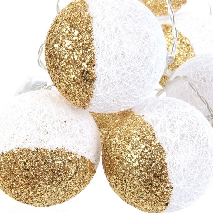 Home Deco Light Guirnalda Luz 10 Led Blanco/Or, Decoración Hogar 2