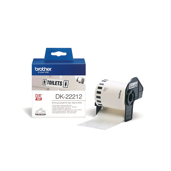 BROTHER Rollo de Cinta de Pelicula Plastica Continua Blanca de 62mm x 15,24m 1