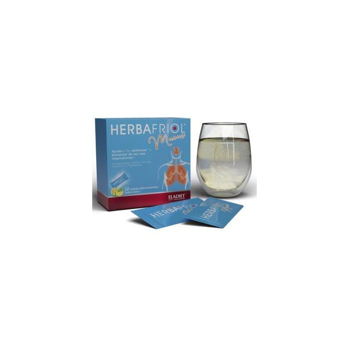 Herbafriol Mucus Cítrico con NAC, Tomillo, Prímula, Vitaminas C y B12 - 12 Sticks Efervescentes para Vías Respiratorias e Inmunidad