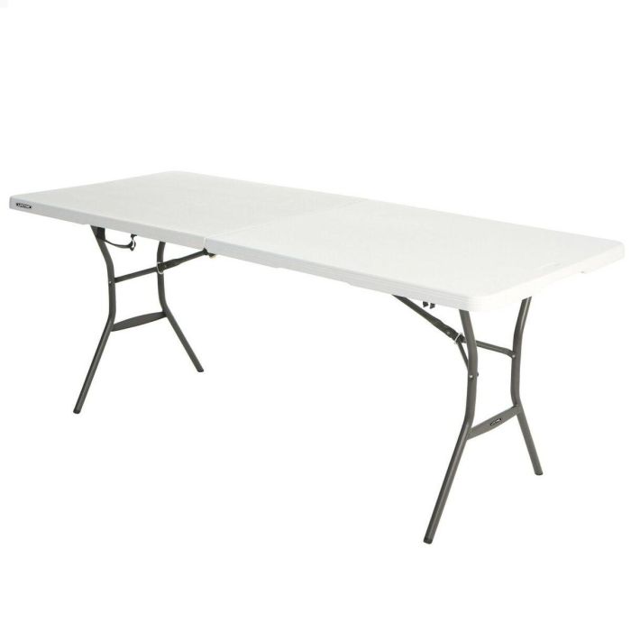 Mesa Plegable Lifetime Blanco 185 x 74 x 76 cm Acero Plástico Mesa Plegable Lifetime Blanco 185 x 74 x 76 cm Acero Plástico