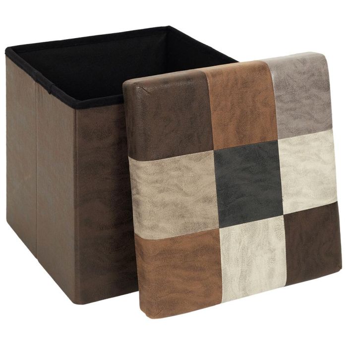 Caja-Puf Plegable Patchwork Home Deco Factory 2