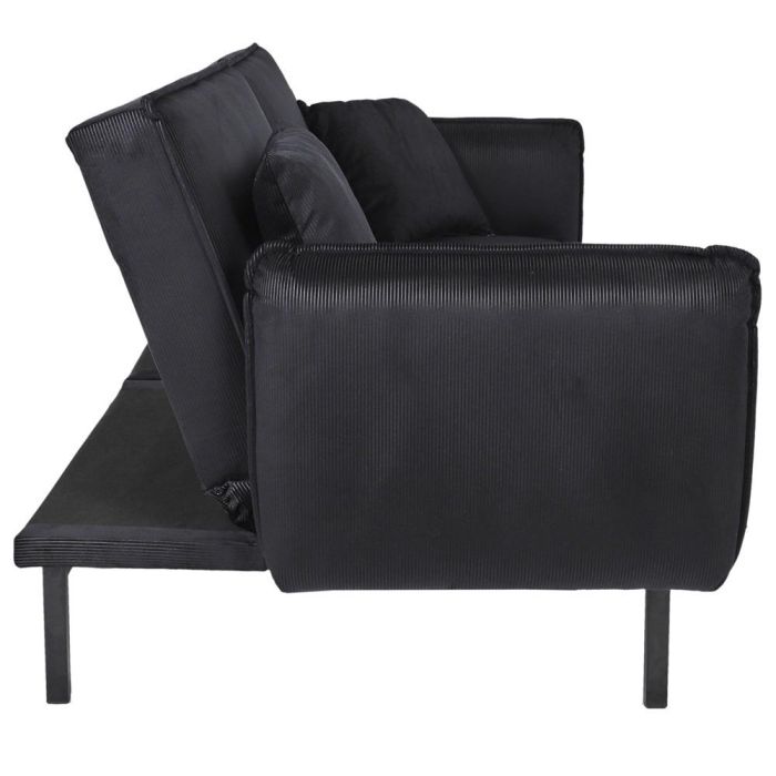 Sofá-Cama Negro Giulia Home Deco Factory 3 Sofá-Cama Negro Giulia Home Deco Factory 3