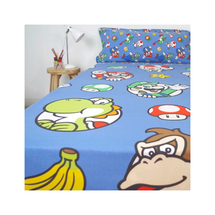 Juego sabanas Super Mario Bros 90cm 3 Juego sabanas Super Mario Bros 90cm 3