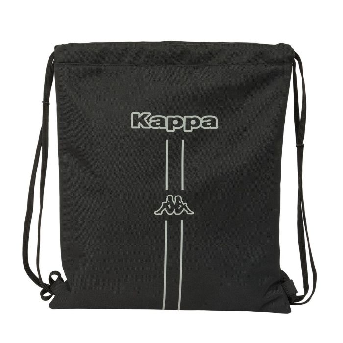 Bolsa Mochila con Cuerdas Kappa Dark Negro 35 x 40 x 1 cm