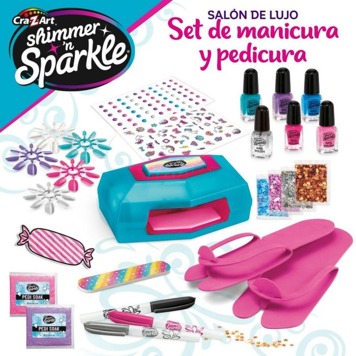 Set de Manicura Cra-Z-Art Shimmer 'n Sparkle Style Deluxe 14 x 6 x 10 cm 4 Unidades Infantil 5