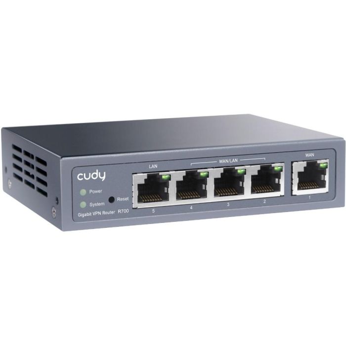 Cudy Router VPN Multi-WAN Gigabit, Puertos Ethernet RJ-45, Soporte IPSec, PPTP, L2TP, OpenVPN, WireGuard, Zerotier, Cortafuegos, Gris 2