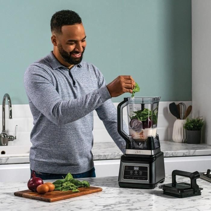 Ninja BN750EU Licuadora 2 en 1 con Cuenco 2.1 L, Vaso 700ml, 1200 W y Programas Auto-iQ - Negro 5