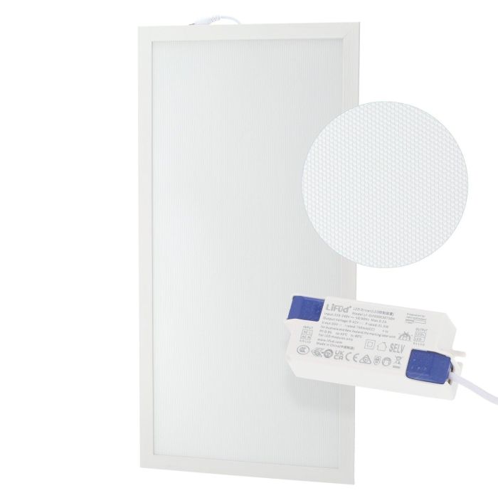 Panel LED 28W 2800Lm 6000ºK 60X30Cm 40.000H Driver Lifud UGR17 [HOPBD3060LIUGR17-CW]